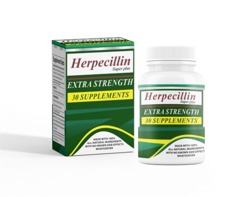 Herpecillin Super Plus 3D Box & Bottle